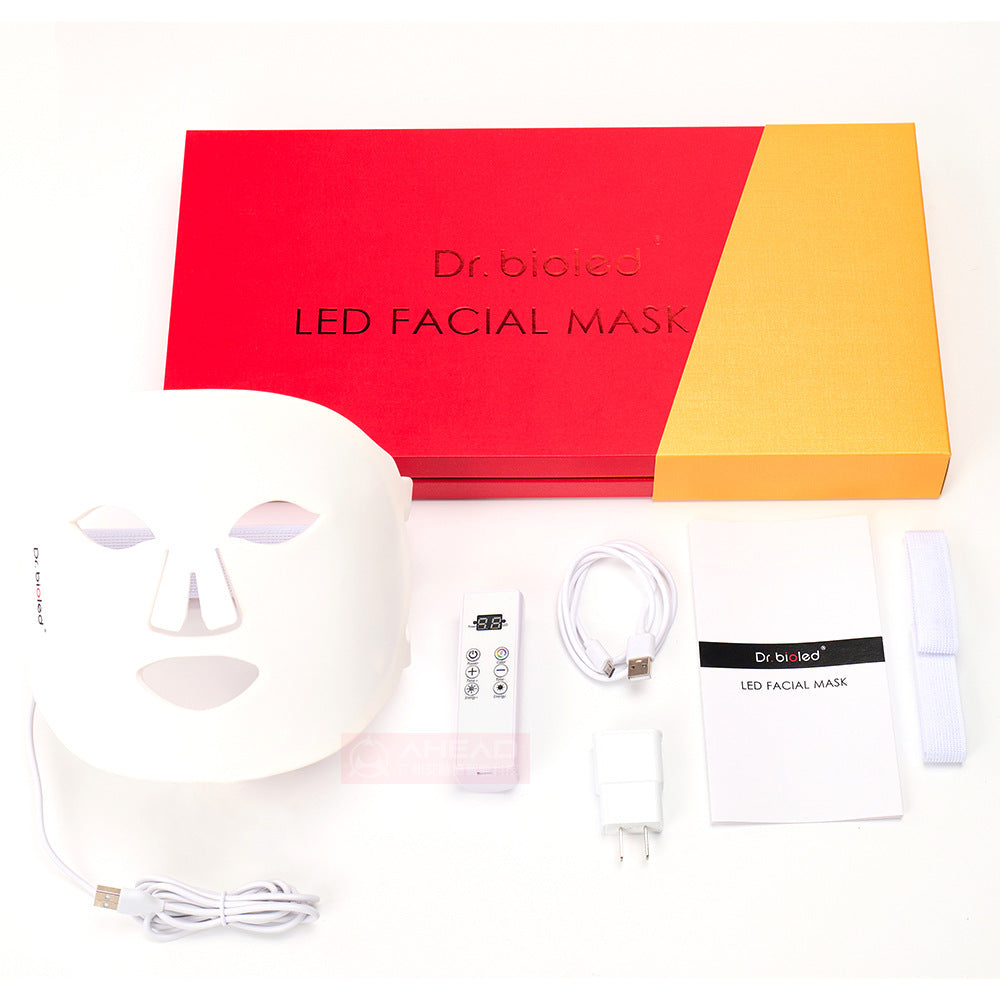LED colorful light mask facial care IPL skin rejuvenation 3D silicone mask spectrometer