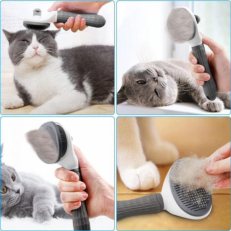 Pet comb hair brush combing brush remove floating hair artifact