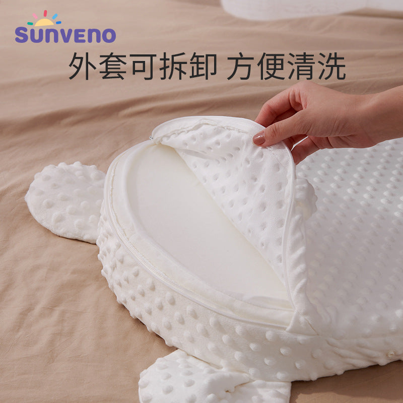 Newborn baby anti-spitting milk ramp pad artifact