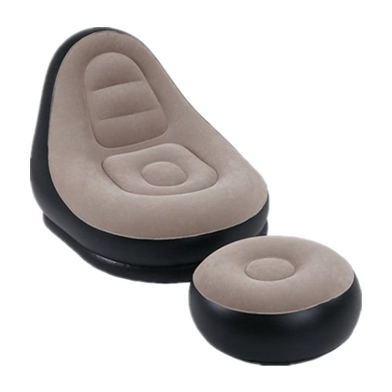 New thickened inflatable lazy sofa with footrest leisure sofa