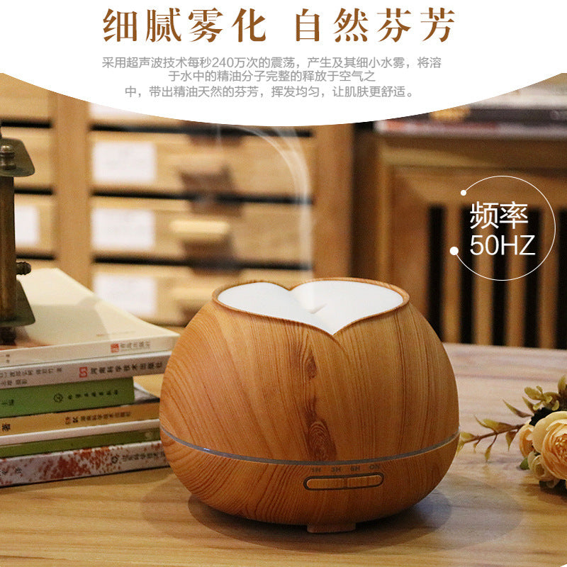 Wood Grain Aroma Diffuser Ultrasonic Smart Home Appliances Air Humidifier