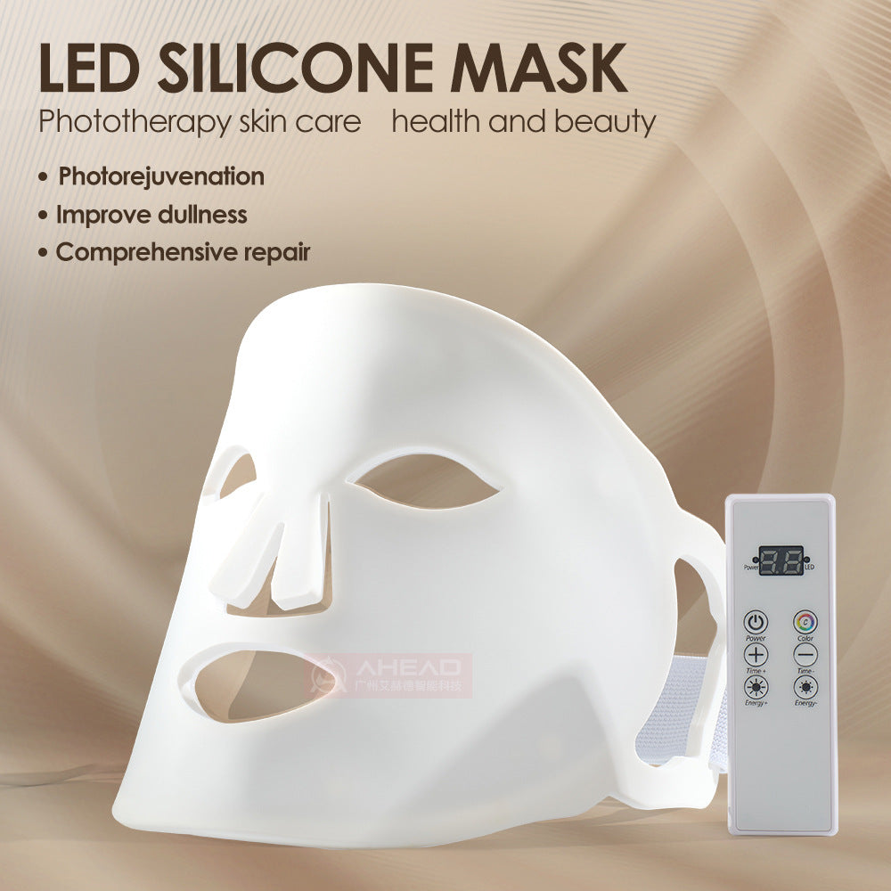LED colorful light mask facial care IPL skin rejuvenation 3D silicone mask spectrometer