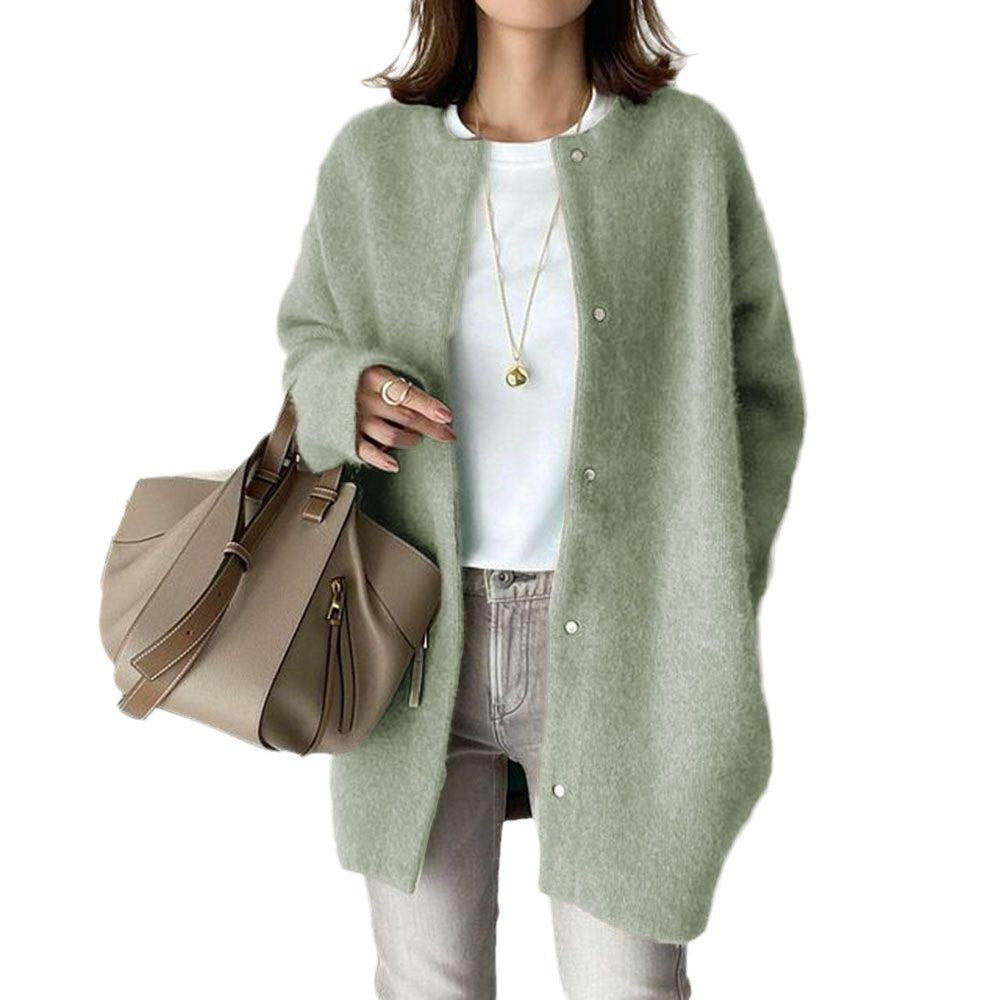 Autumn new super soft knitted jacket slim design loose jacket