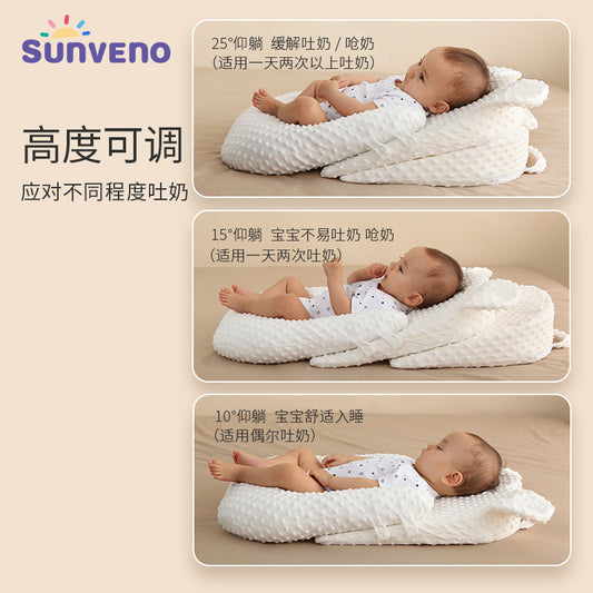 Newborn baby anti-spitting milk ramp pad artifact