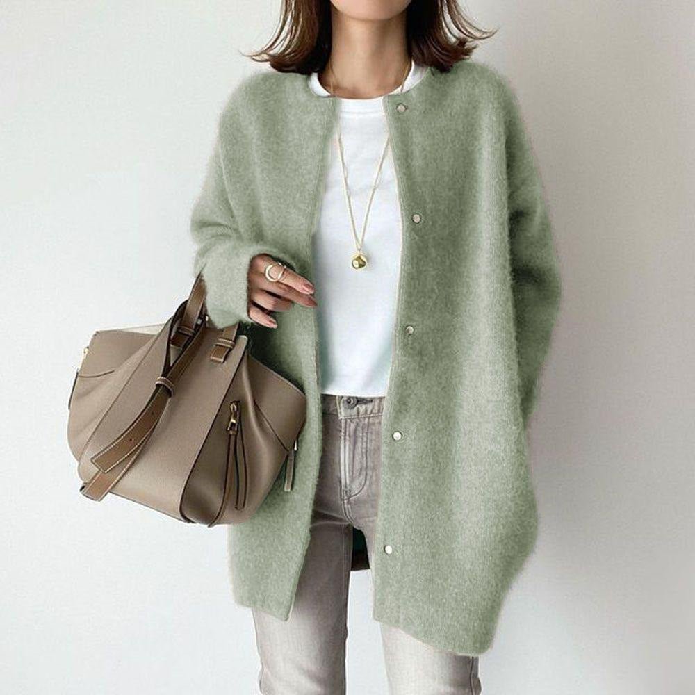 Autumn new super soft knitted jacket slim design loose jacket