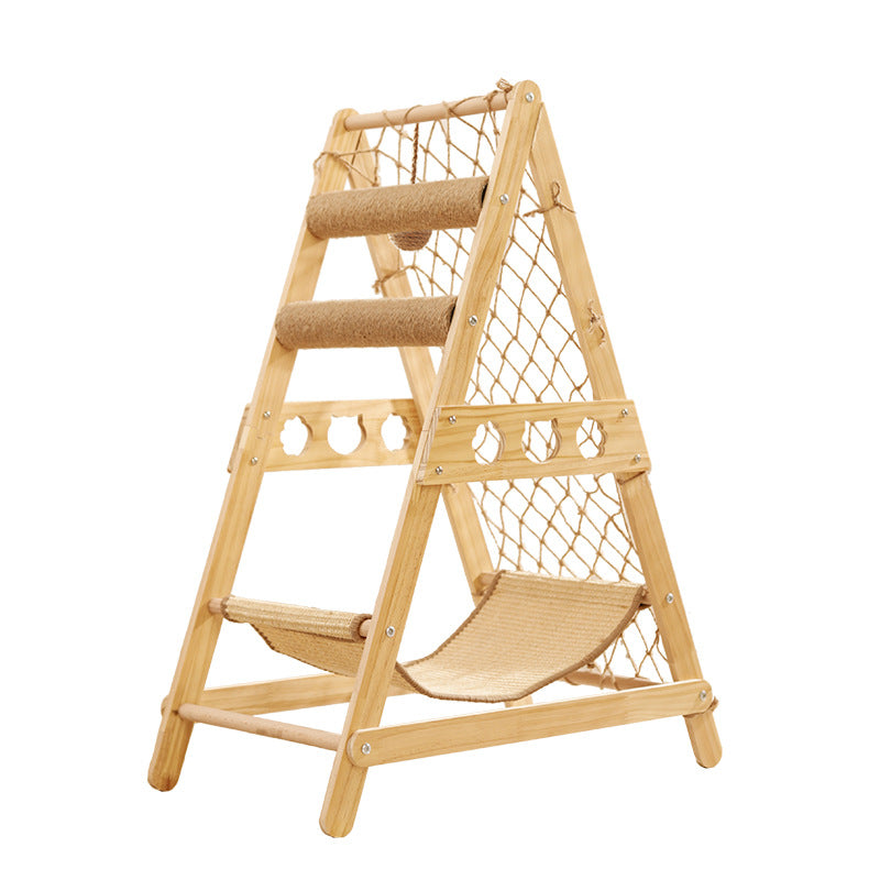 New large climbing net cat climbing frame wooden