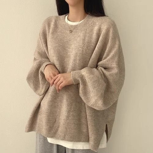 2024 new hot style Lazy style hooded sweater loose sweater slimming belly covering top