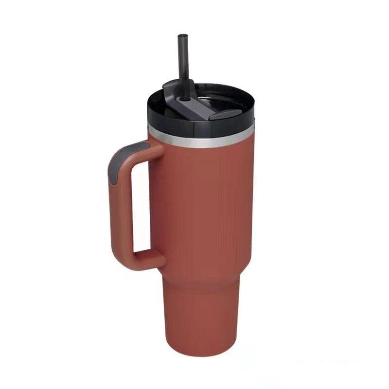 Hot and Cold Tumbler with Straw