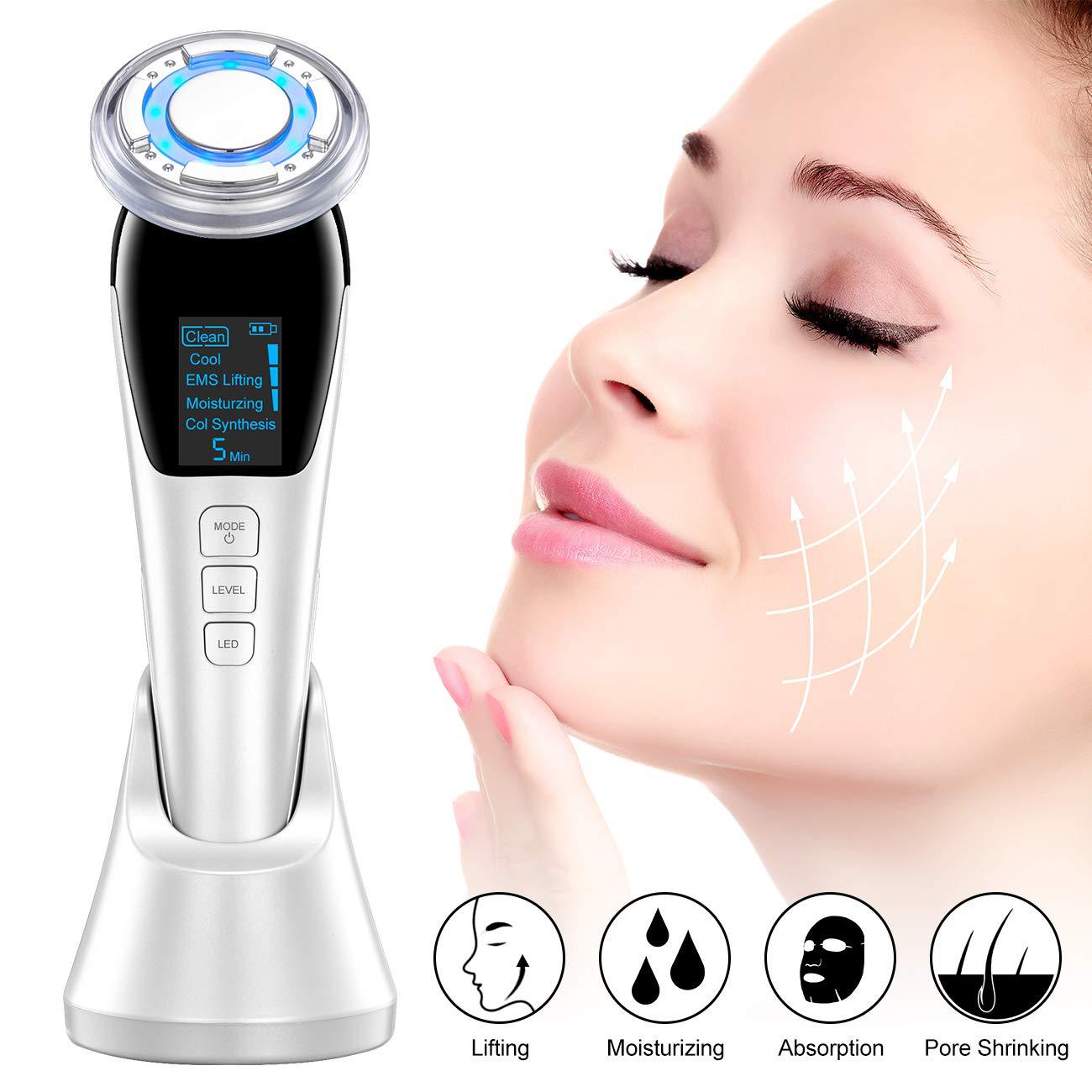Hot and Cold IPL Beauty Instrument  Facial Lifting Massager EMS