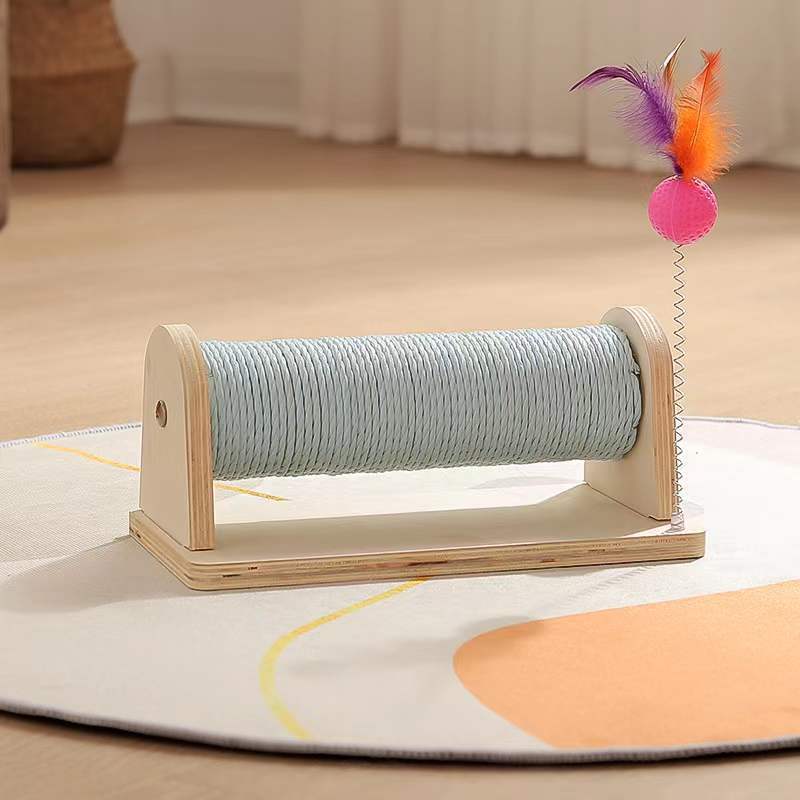 Cat Scratching Board Solid Wood Toy
