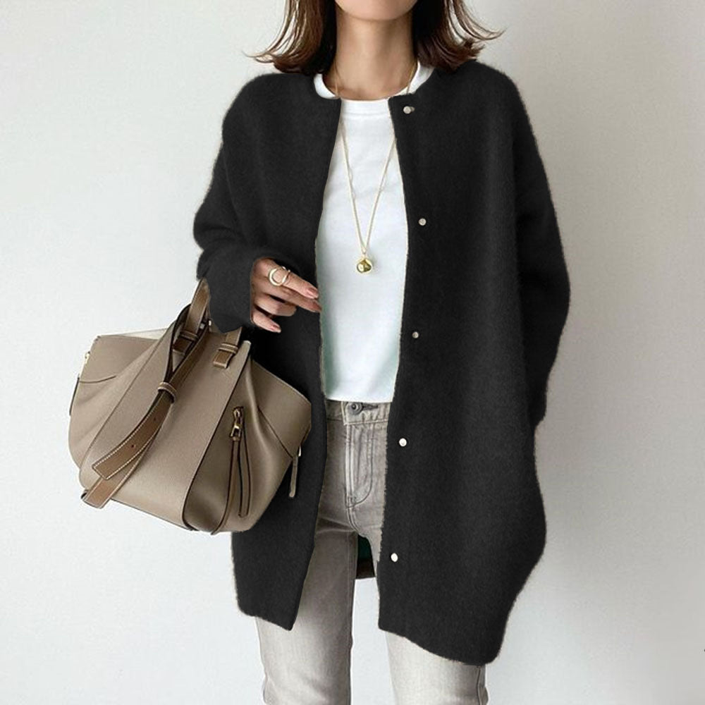 Autumn new super soft knitted jacket slim design loose jacket