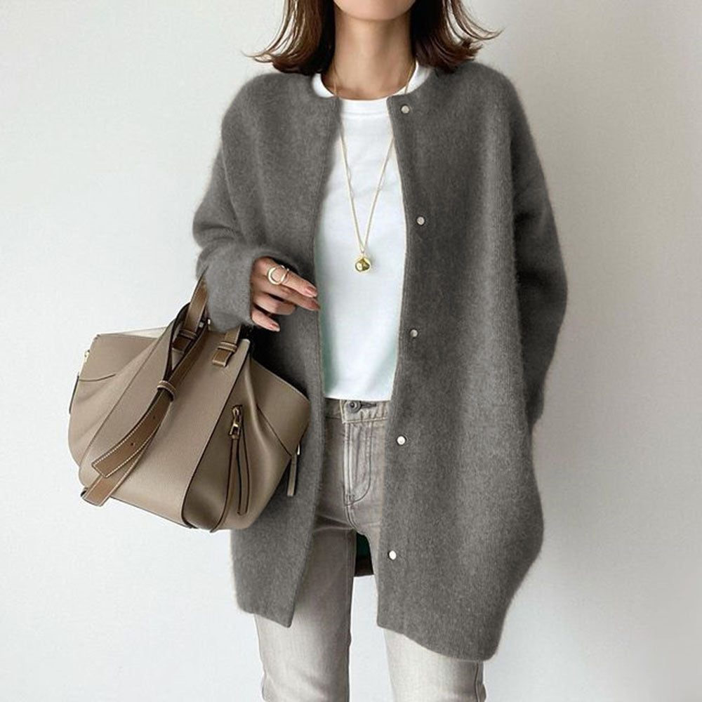 Autumn new super soft knitted jacket slim design loose jacket